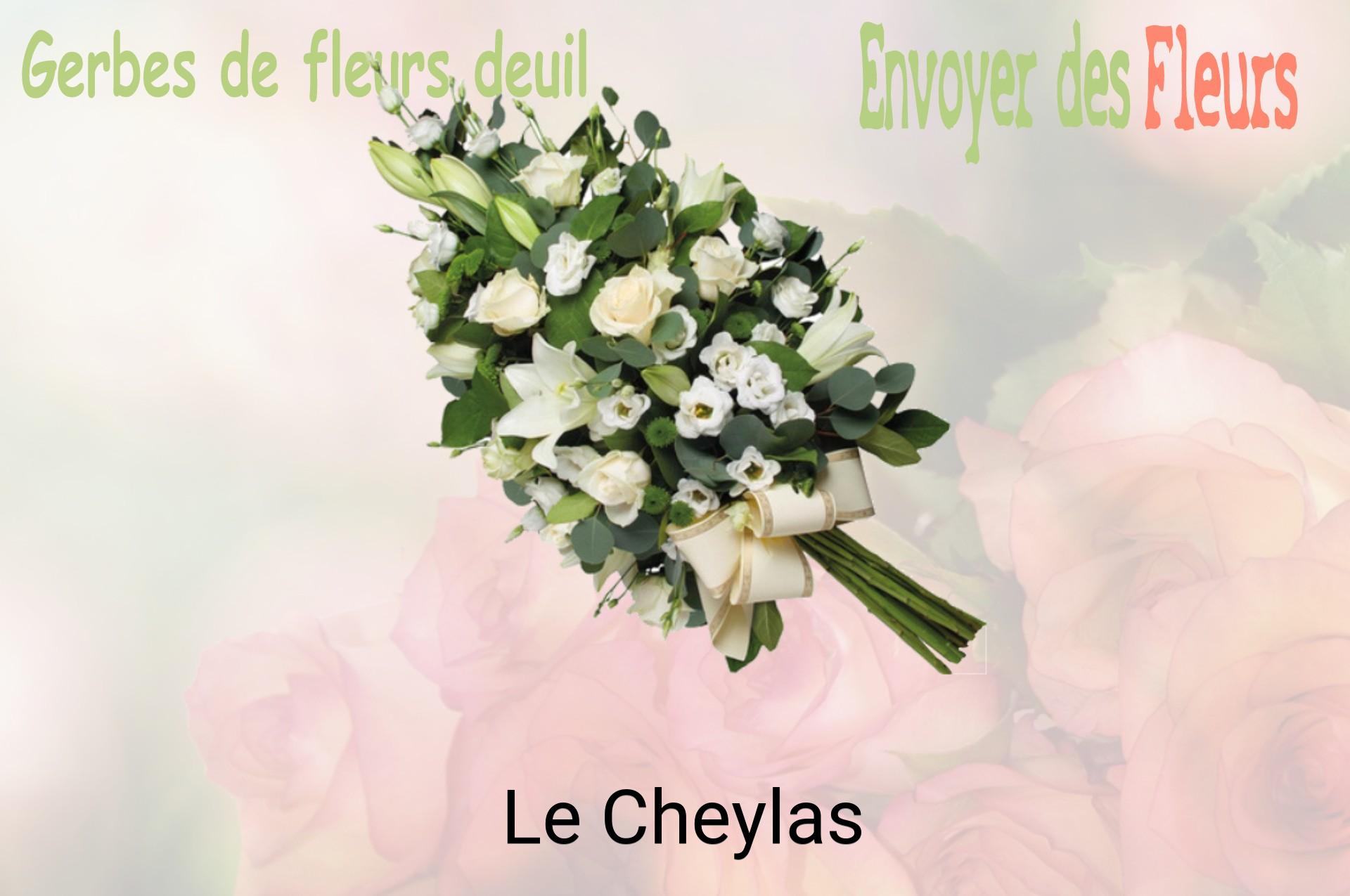 Gerbe de fleurs de deuil livrée à Le Cheylas